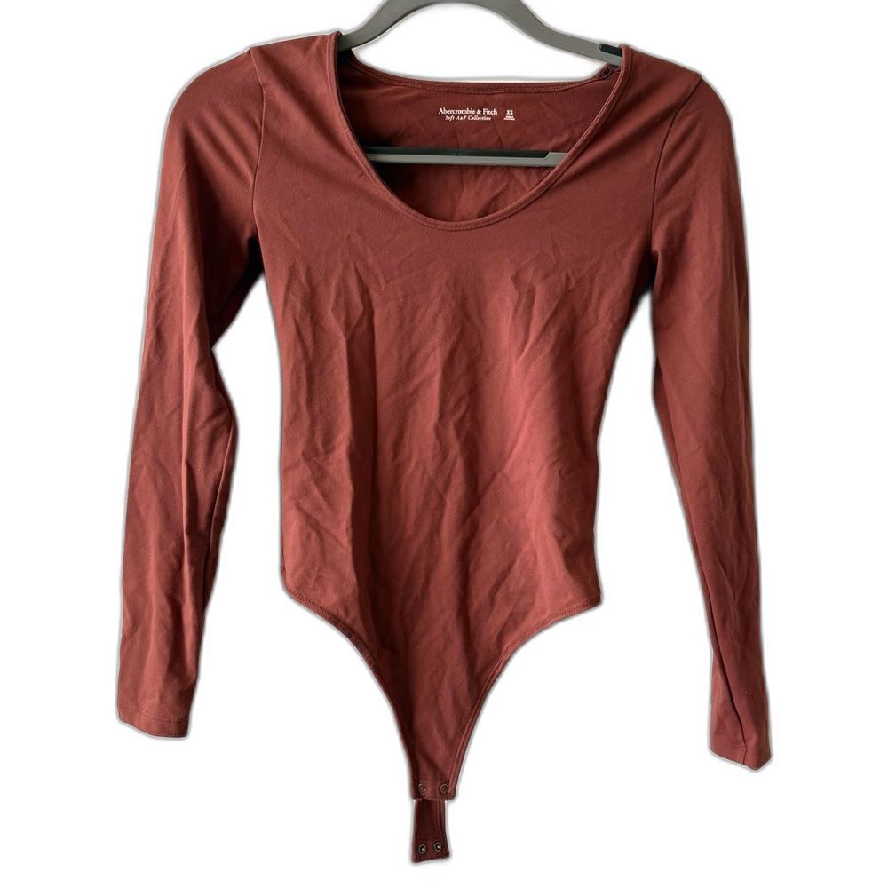 Abercrombie & Fitch Soft AF Round Neck Long Sleeve Bodysuit